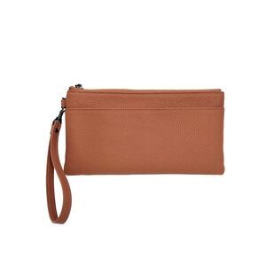 7850 Leather Wristlet Clutch RFID Blocking Handbag Cell Phone Purse